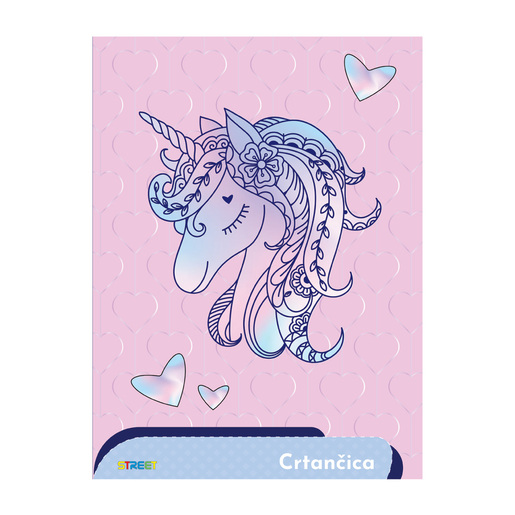 Crtančica STREET GOLD MIX, B5 linije, 16 listova, meki uvez