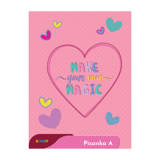 Pisanka A STREET MIX, B5 linije, 16 listova, meki uvez