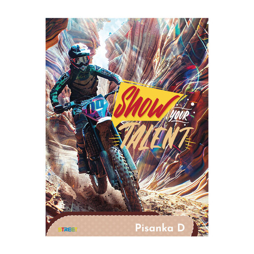 Pisanka D  STREET GOLD MIX, B5 linije, 48 listova, meki uvez