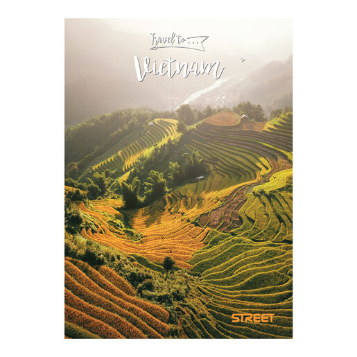 Bilježnica Street TRAVEL TO, A4 geometrija, 54 lista, meki uvez