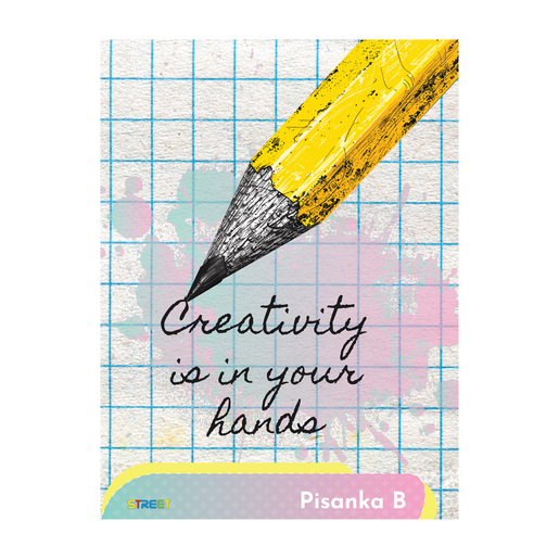 Pisanka B  STREET GOLD MIX, B5 linije, 16 listova, meki uvez