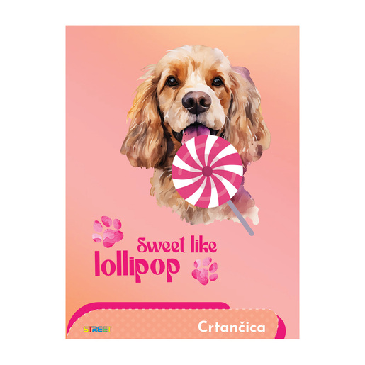 Crtančica STREET GOLD MIX, B5 linije, 16 listova, meki uvez