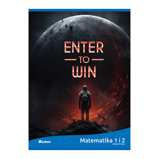 Pisanka Matematika 1 i 2 KARBON, B5 kvadratići, 24 lista, meki uvez