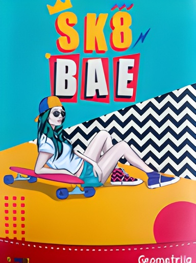 Bilježnica STREET GOLD MIX, B5 geometrija, 16 listova, meki uvez