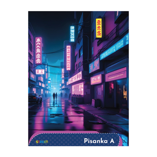 Pisanka A  STREET GOLD MIX, B5 linije, 16 listova, meki uvez