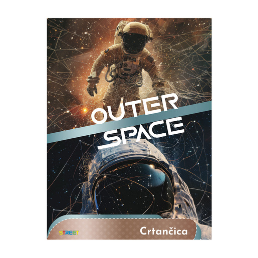 Crtančica STREET GOLD MIX, B5 linije, 16 listova, meki uvez