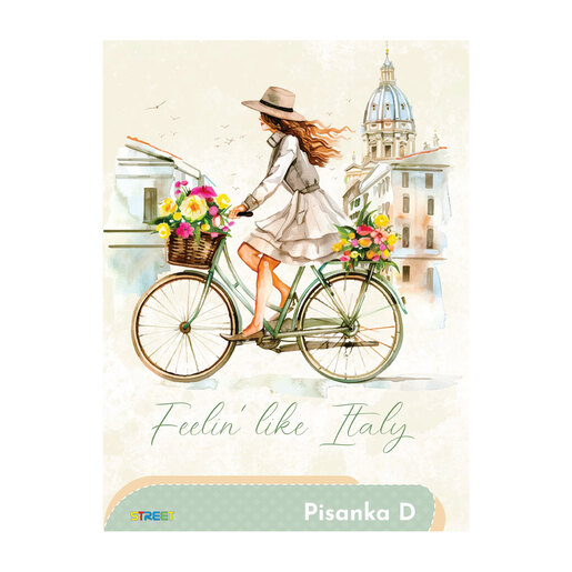 Pisanka D  STREET GOLD MIX, B5 linije, 48 listova, meki uvez