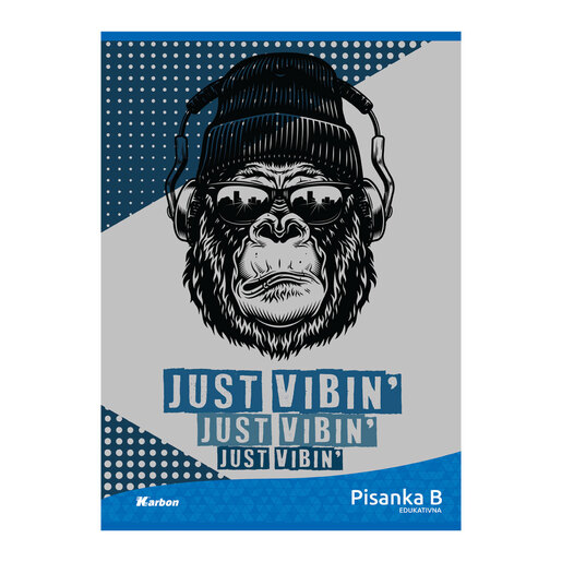 Pisanka B KARBON MIX, B5 linije, 16 listova, meki uvez