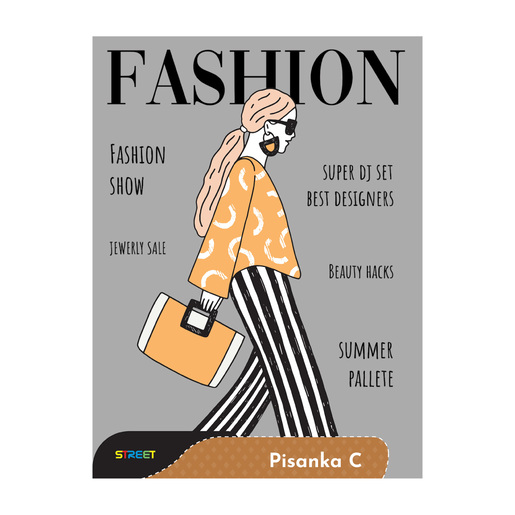 Pisanka C STREET MIX, B5 linije, 24 listova, meki uvez