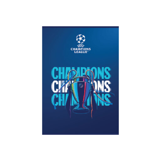 Bilježnica UEFA Champions League, A4 kvadratići, 54 lista, meki uvez