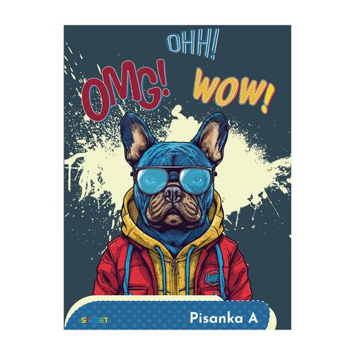 Pisanka A  STREET GOLD MIX, B5 linije, 16 listova, meki uvez