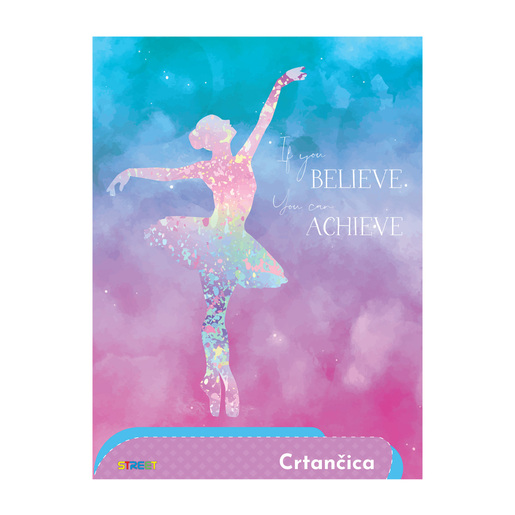 Crtančica STREET GOLD MIX, B5 linije, 16 listova, meki uvez