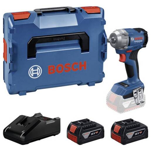 BOSCH Professional aku udarni stezač GDS 18V-350, 2x4.0Ah baterija, L-BOXX kovčeg