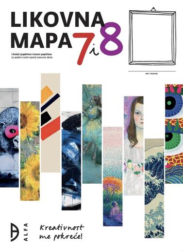 Likovna mapa 7-8 s kolaž i raster - papirima