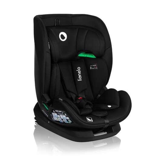 Lionelo autosjedalica Lavender i-Size 9-36 kg (76-150 cm), Carbon Black