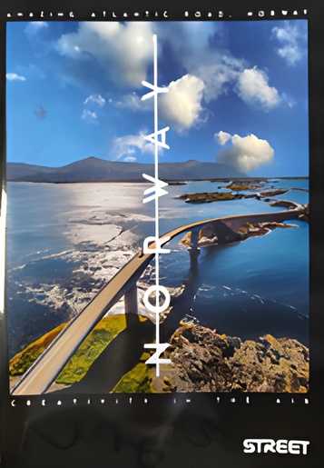 Bilježnica Street BRIDGES, A4 linije, 50 listova, meki uvez