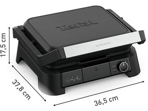 Tefal kontaktni roštilj Supergrill 3u1 standard crni