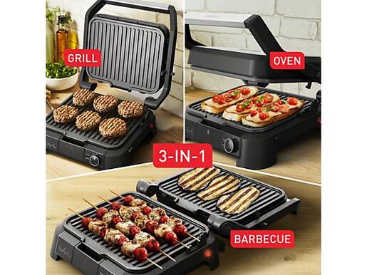 Tefal kontaktni roštilj Supergrill 3u1 standard crni