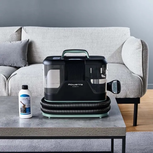 Rowenta čistač mrlja Clean It Animal, svjetlozeleni, 750 W, četke 8 cm i 15 cm, dodatak za utore, četka za cipele, nastavak za dlačice, dodatak za samočišćenje, 250 ml sredstva Animal