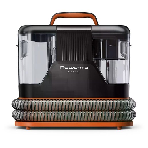 Rowenta čistač mrlja Clean It, narančasti, 400 W, četka 8 cm, dodatak za samočišćenje, 250 ml sredstva za presvlake i tepihe