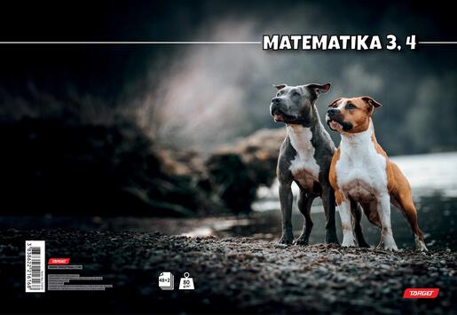 Pisanka, Target životinje, matematika 3 i 4, A4 kvadratići, 48 listova, meki uvez