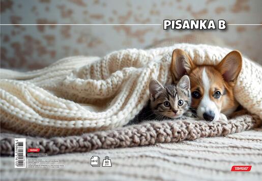 Pisanka B, Target životinje, B5, linije, 16 listova, meki uvez