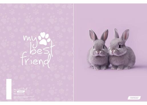 Bilježnica, Target My Best Friends, A4, linije, 54 lista, meki uvez