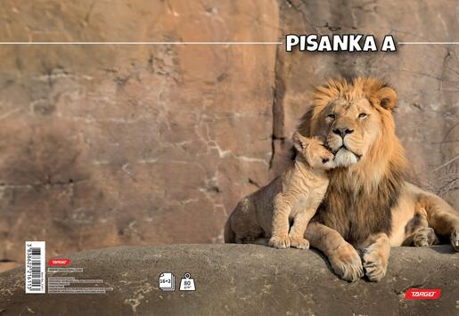 Pisanka A, Target životinje, B5, linije, 16 listova, meki uvez