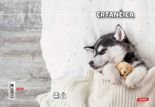 Crtančica, Target životinje, B5, linije, 16 listova, meki uvez
