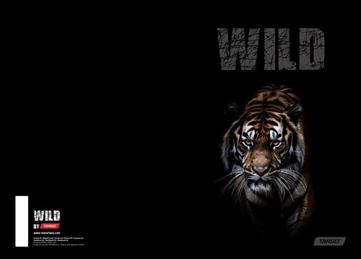 Bilježnica, Target Animal Wild, A4, kvadratići, 54 lista, meki uvez