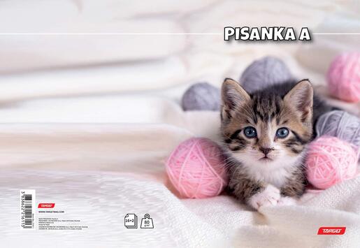 Pisanka A, Target životinje, B5, linije, 16 listova, meki uvez