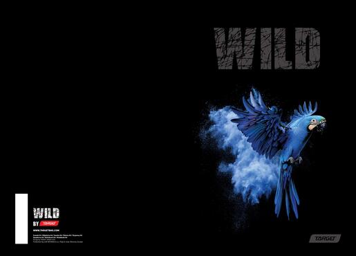 Bilježnica, Target Animal Wild, A4, kvadratići, 54 lista, meki uvez