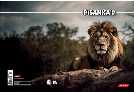 Pisanka D, Target životinje, B5, linije, 48 listova, meki uvez