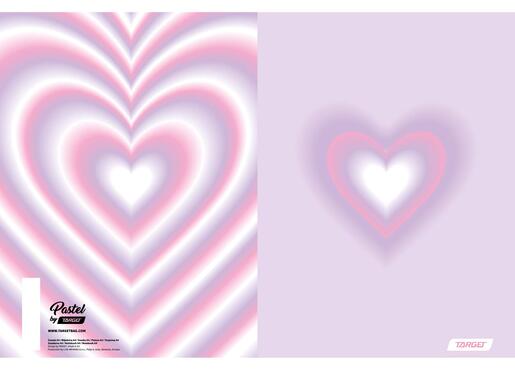 Bilježnica, Target Pastel, A4, linije, 54 lista, meki uvez