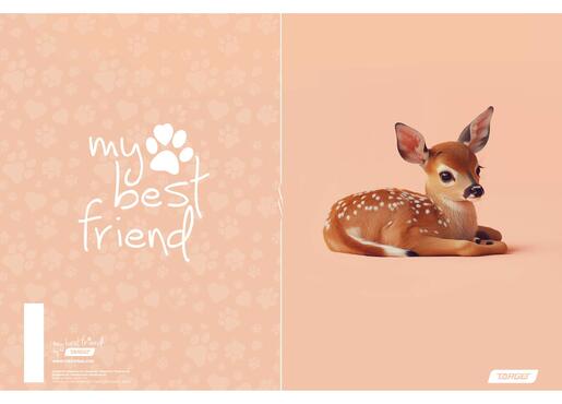 Bilježnica, Target My Best Friends, A4, linije, 54 lista, meki uvez