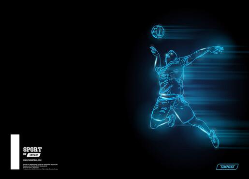 Bilježnica, Target Sport, A4, kvadratići, 54 lista, meki uvez