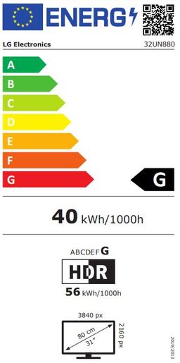 LG monitor UltraFine 32UN880K, 32", IPS, 4K UHD, USB-C, ergo, HDR10, DCI-P3 95%, 2xHDMI, DP, 5ms, zvučnici