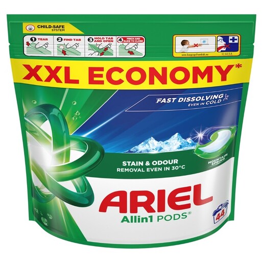 Ariel gel kapsule Mountain Spring, 44 kom