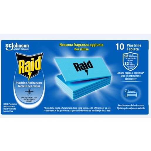 Raid laminirane tablete za električni aparat, 10 kom