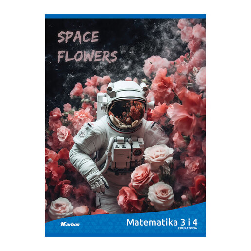 Pisanka Matematika 3 i 4 KARBON MIX, B5 kvadratići, 48 listova, meki uvez