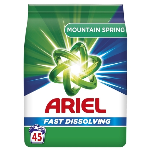 Ariel prašak Mountain Spring, 45 pranja, 2.475 kg