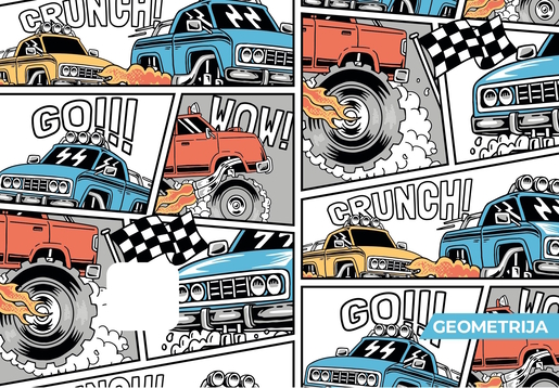 Pisanka BEMORE, B5 geometrijska, 16 listova, meki uvez