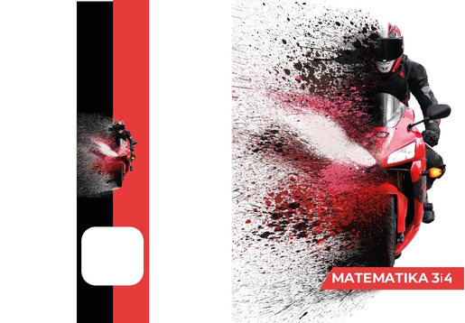 Pisanka Matematika 3 i 4 BEMORE, B5 kvadratići, 48 listova, meki uvez