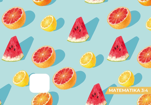 Pisanka Matematika 3 i 4 BEMORE, B5 kvadratići, 48 listova, meki uvez