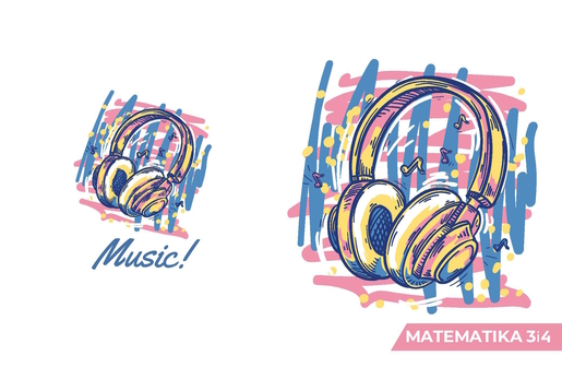 Pisanka Matematika 3 i 4 BEMORE, B5 kvadratići, 48 listova, meki uvez