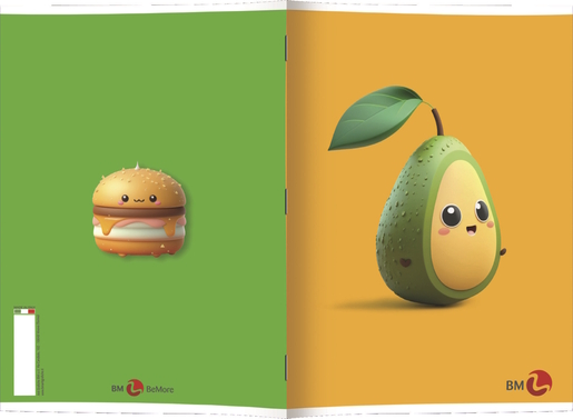 Bilježnica Vibes, A4 linije, meki uvez