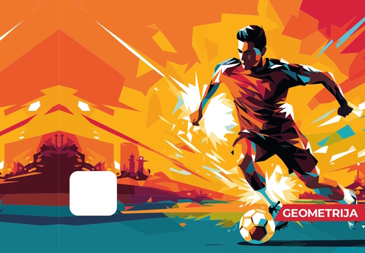 Pisanka BEMORE, B5 geometrijska, 16 listova, meki uvez