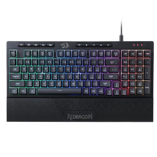 Redragon Shiva PRO K515-RGB, membranska tipkovnica, bežična, crna