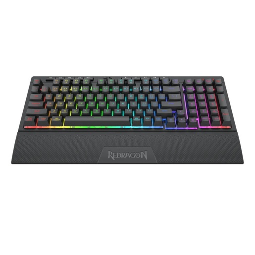 Redragon Shiva PRO K515-RGB, membranska tipkovnica, bežična, crna