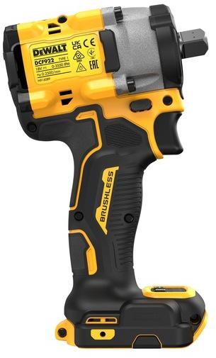 DEWALT akumulatorski udarni odvijač  1/2" DCF922NT-XJ (18V, SOLO, TSTAK, 610/406NM)
